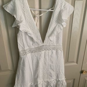 White flowy dress